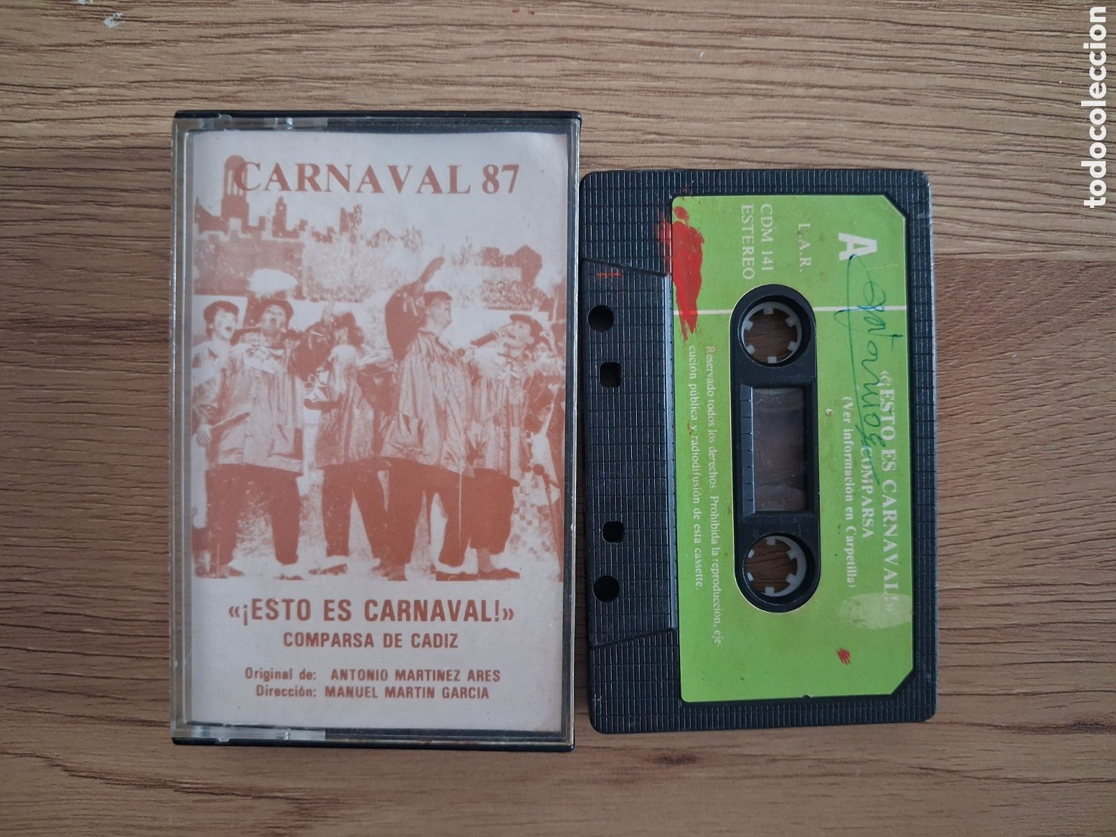 Casetes antiguos: CINTA CASETE &iexcl; ESTO ES CARNAVAL ! - FIRMADA - ANTONIO MARTINEZ ARES - CARNAVAL CADIZ 87