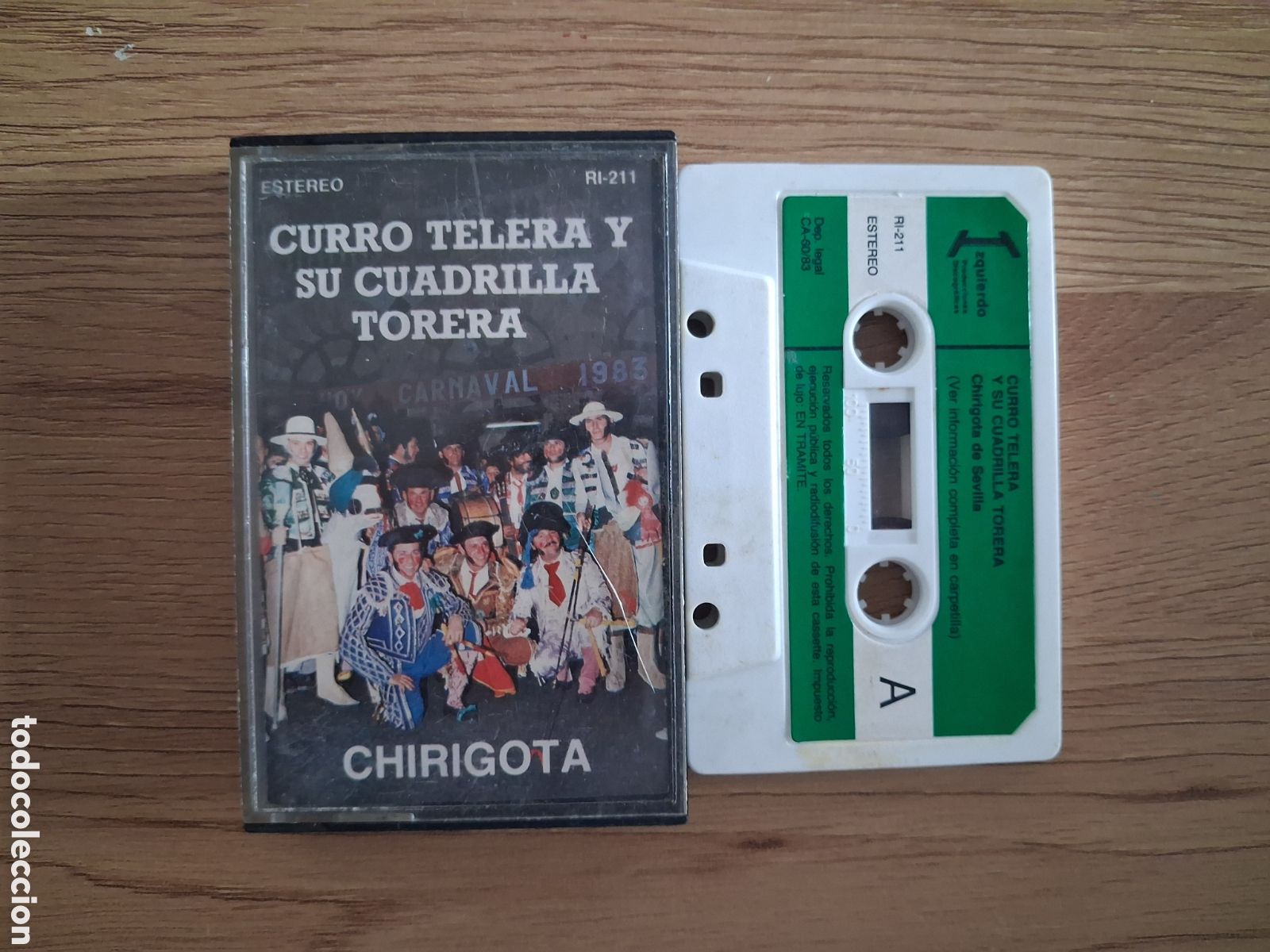 Casetes antiguos: CINTA CASETE CARNAVAL SEVILLA - CHIRIGOTA CURRO TELERA Y SU CUADRILLA TORERA