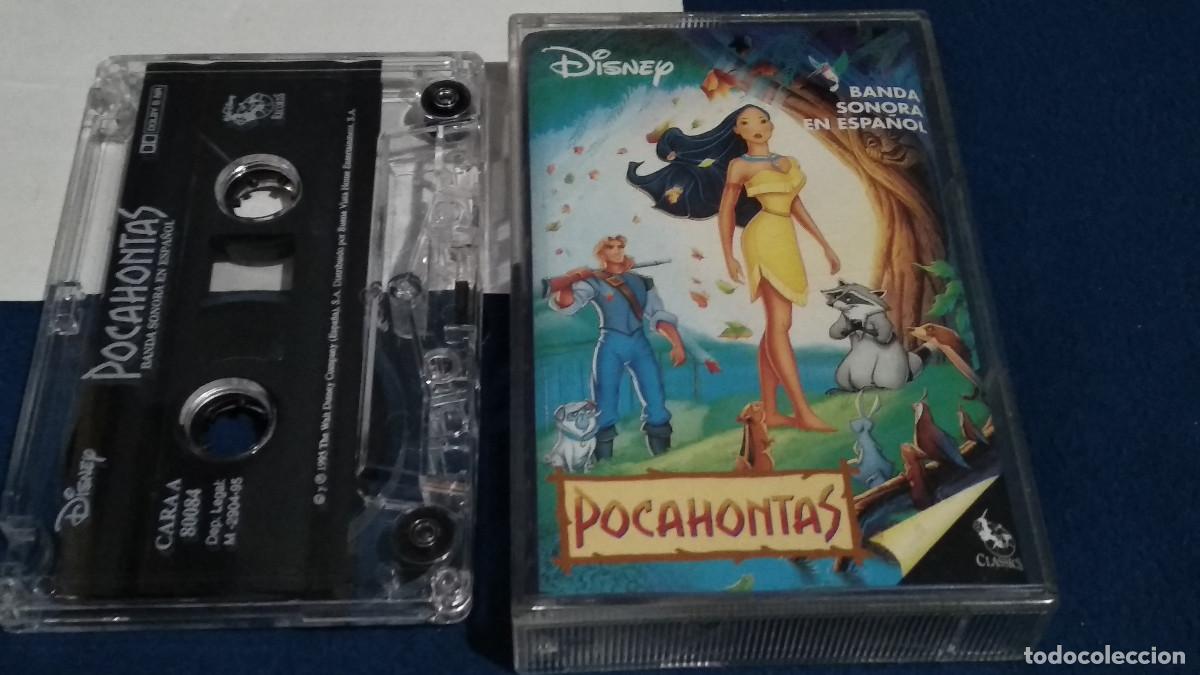 Cassettes Anciennes: POCAHONTAS ( CASETE DISNEY 1995) BANDA SONORA EN ESPA&Ntilde;OL - 28 CANCIONES - MUY POCO USADO