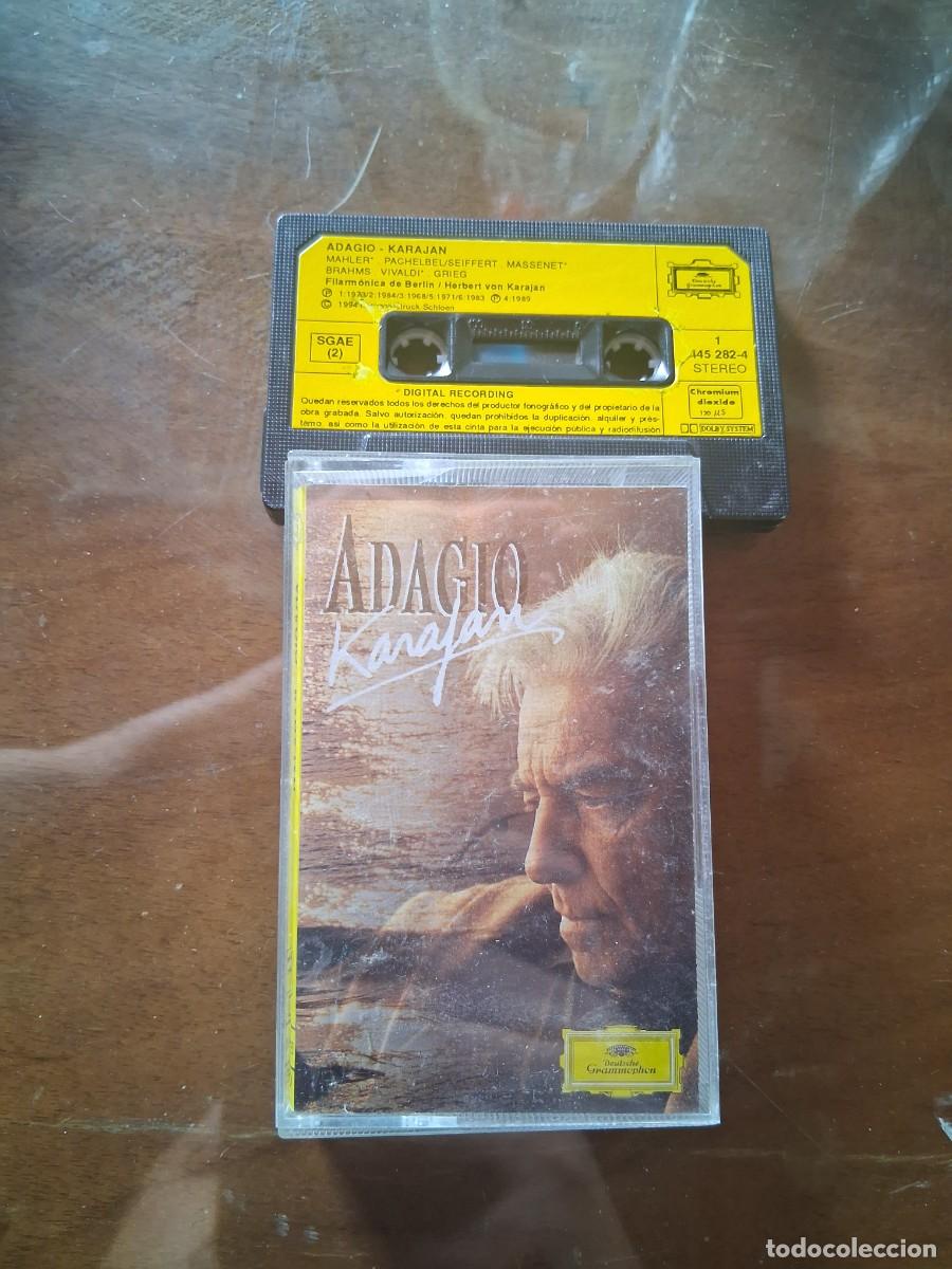 Casetes antiguos: Cinta de m&uacute;sica CASETE CASSETTE Adagio Karajan