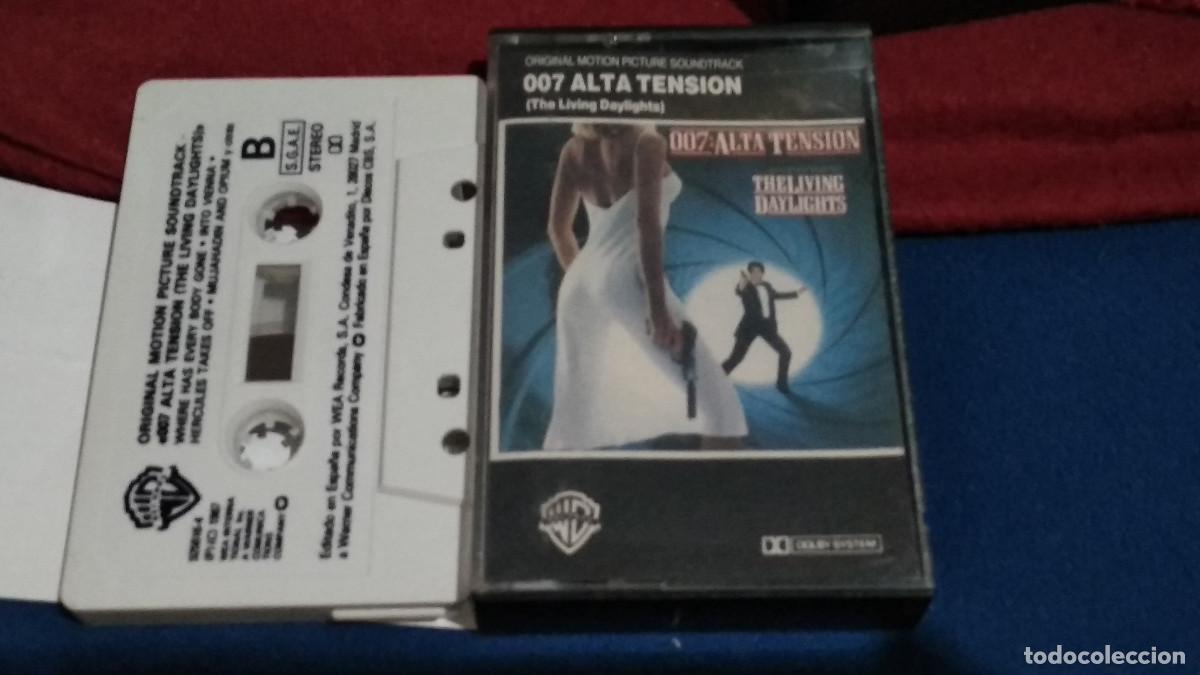 Casetes antiguos: 007 ALTA TENSION - THE LIVING DAYLIGHTS BSO 1987 JAMES BOND -EDICION ESPA&Ntilde;OLA-CASETE MUY POCO USADO
