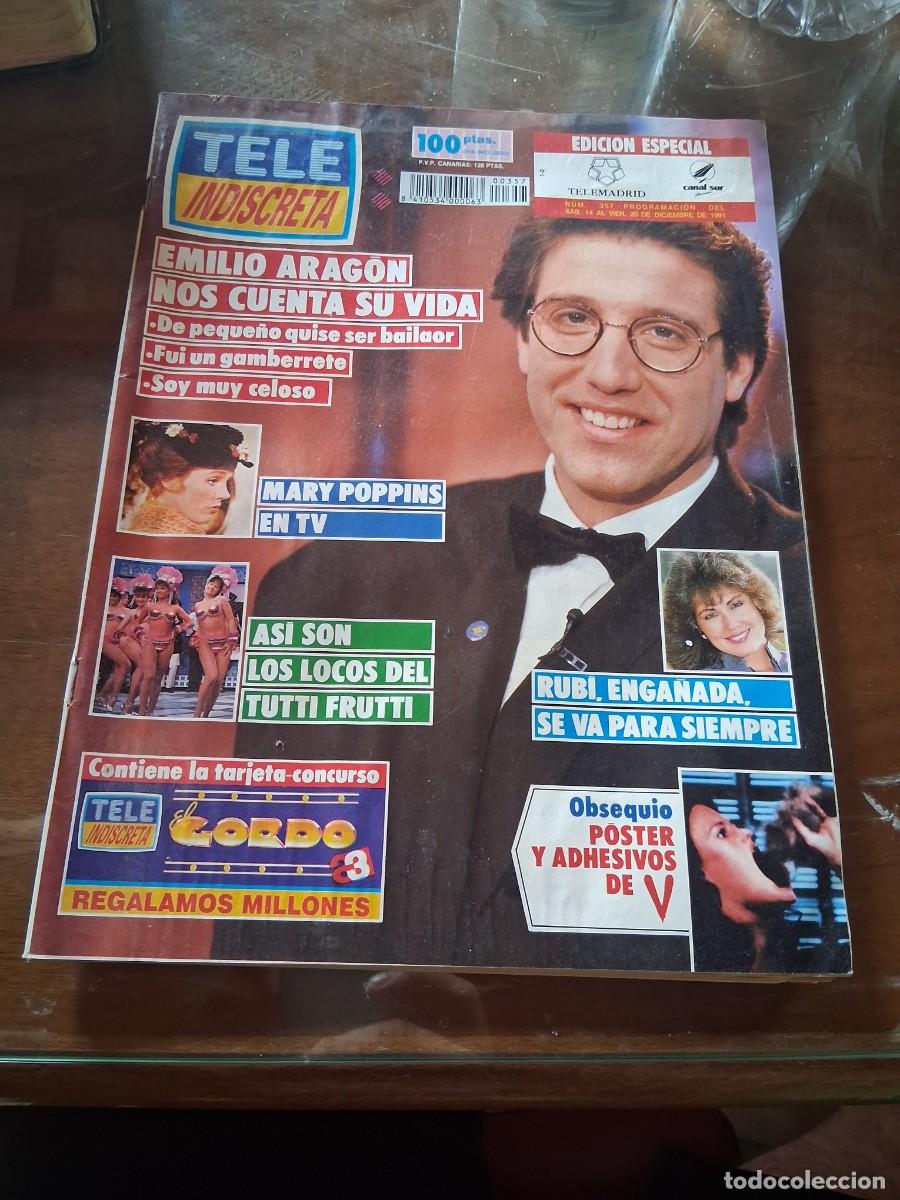 Casetes antiguos: Revista Tele indiscreta 357 Victoria Roberts Tutti Frutti Leticia Sabater