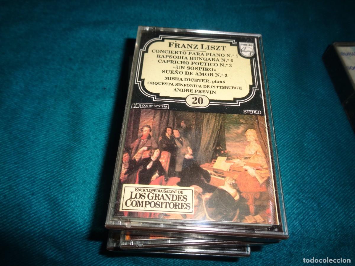 Casetes antiguos: FRANK LISZT. RAPSODIA HUNGARA, SUE&Ntilde;O DE AMOR...GRANDES COMPOSITORES SALVAT N&ordm; 20. CASETE