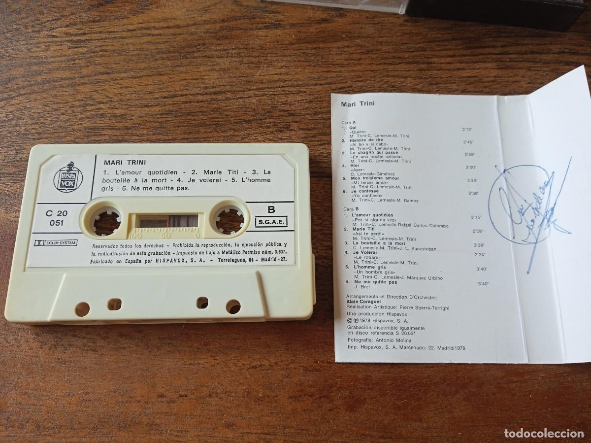 Casetes antiguos: Mari Trini - Casette original Hispavox 1978 - Foto 3