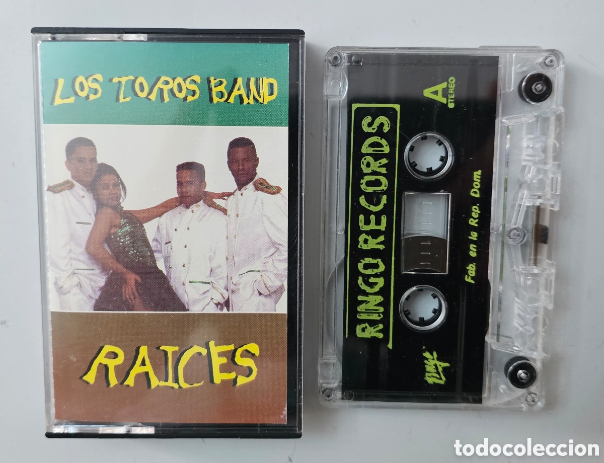 Casetes antiguos: CASSETTE LOS TOROS BAND - Raices (Rep. Dominicana - Ringo Records - 1997) Latin Merengue MUY RARO