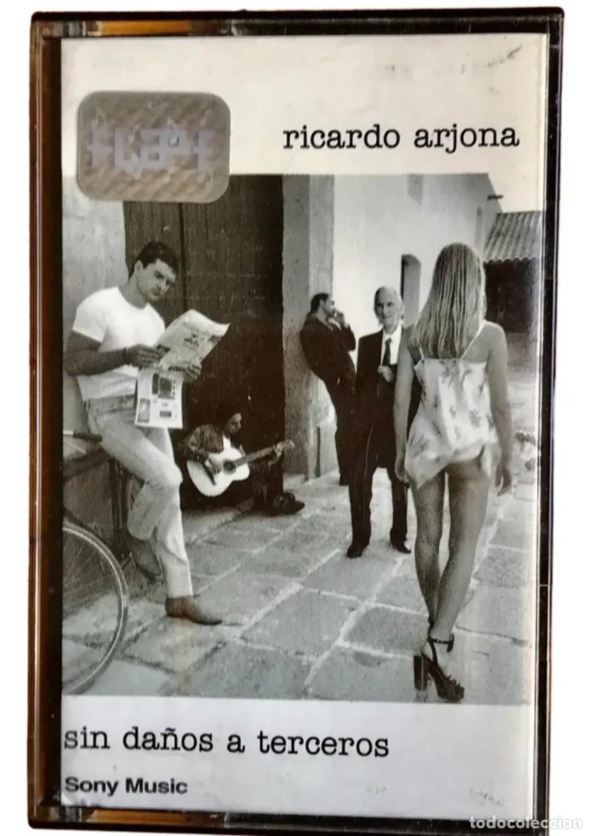 Casetes antiguos: Ricardo Arjona sin da&ntilde;os a terceros 1998 cassette industria argentina