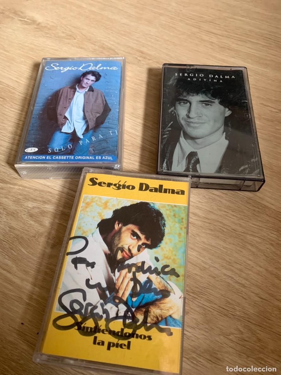 Casetes antiguos: 3 CASETES SERGIO DALMA. UNO FIRMADO. BUENA CONSERVACION