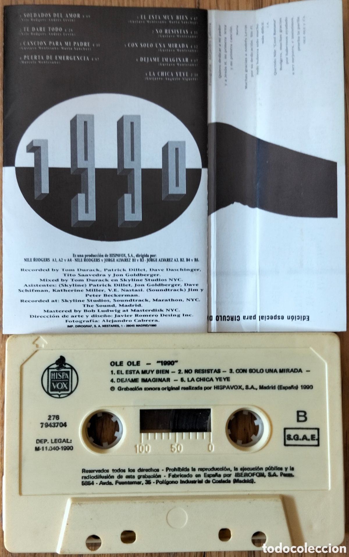 Casetes antiguos: OLE OLE &rdquo;1990&rdquo; CASETE - Foto 2