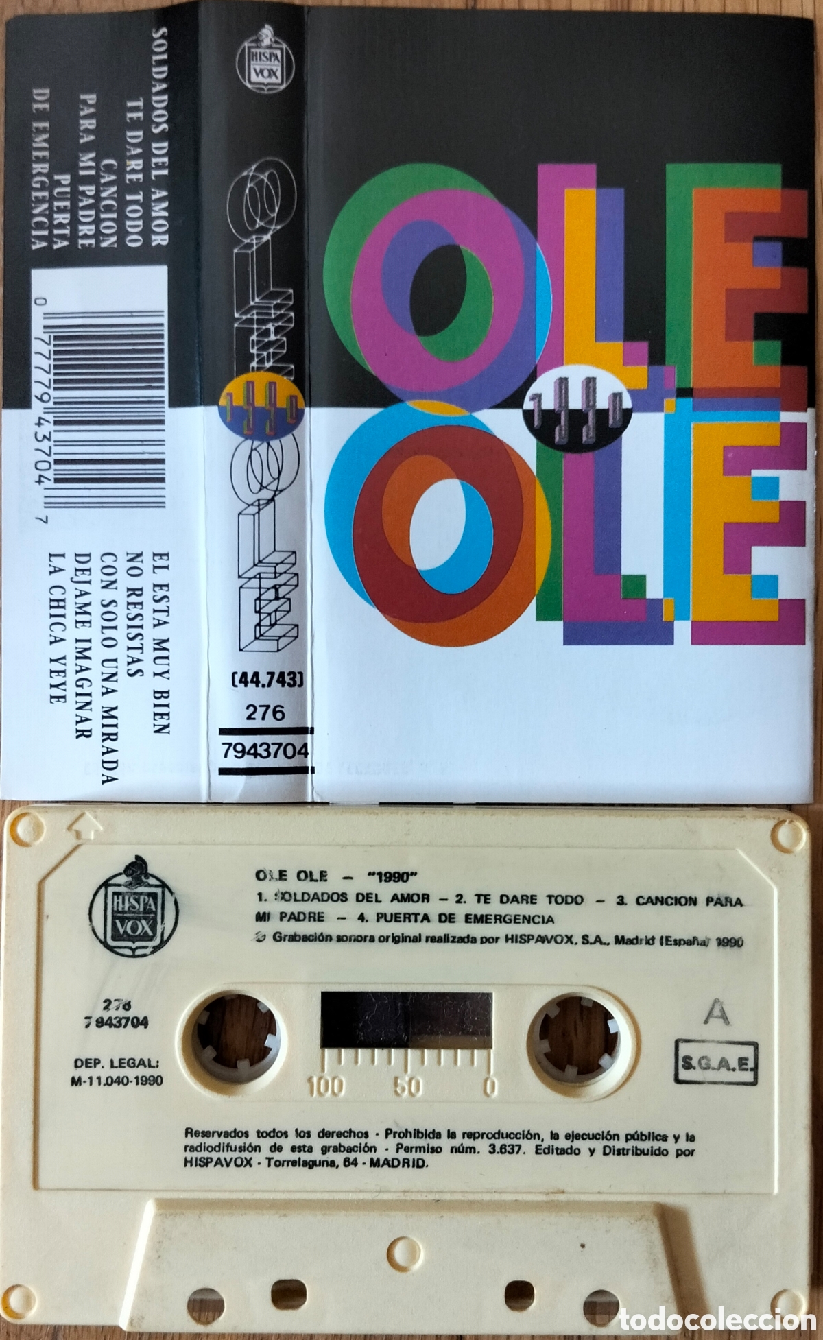 Casetes antiguos: OLE OLE &rdquo;1990&rdquo; CASETE - Foto 1