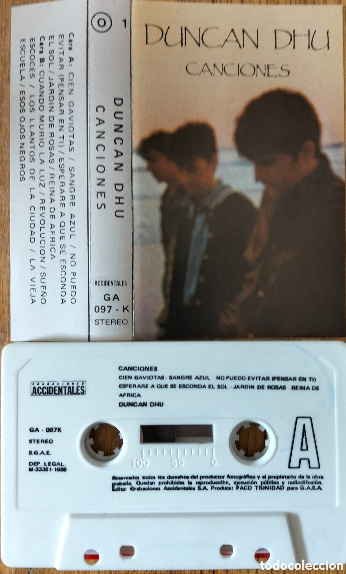 Casetes antiguos: DUNCAN DHU &rdquo;CANCIONES&rdquo; CASETE