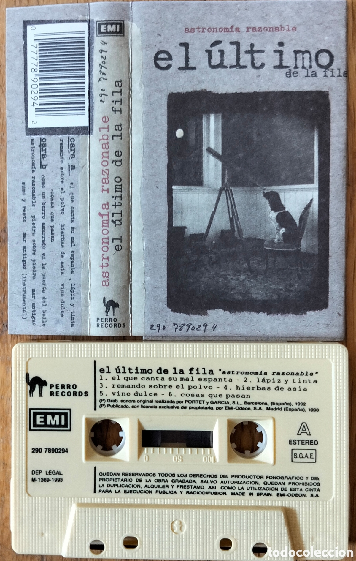 Casetes antiguos: EL &Uacute;LTIMO DE LA FILA &rdquo;ASTRONOM&Iacute;A RAZONABLE&rdquo; CASETE