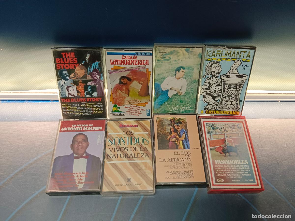 Casetes antiguos: 8 casetes de m&uacute;sica variada, folk, buen estado