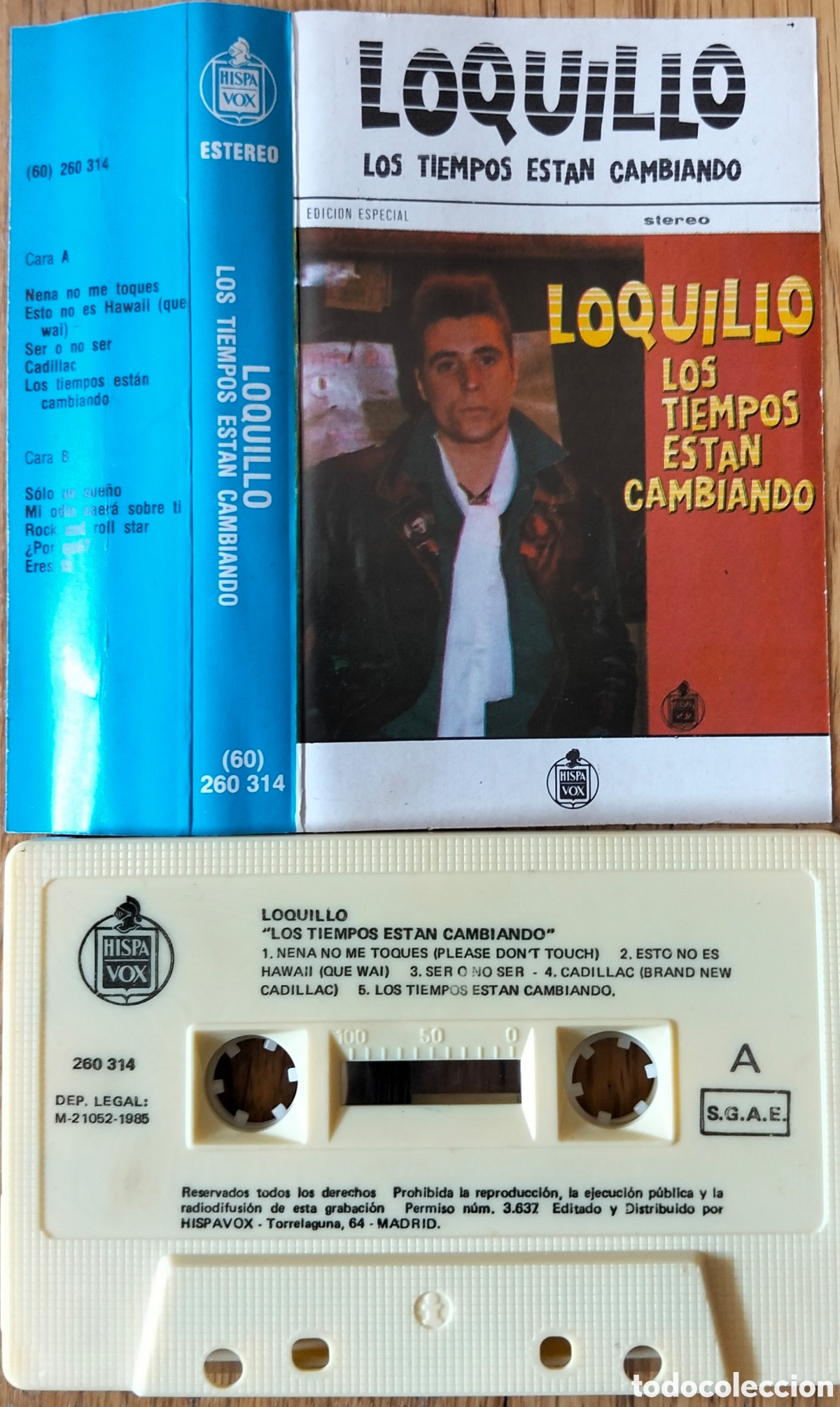 Casetes antiguos: LOQUILLO &rdquo;LOS TIEMPOS EST&Aacute;N CAMBIANDO&rdquo; CASETE