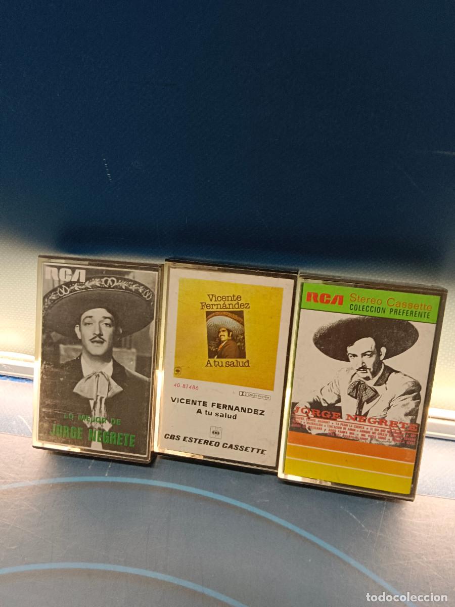 Casetes antiguos: 3 casetes de m&uacute;sica especial Jorge Negrete