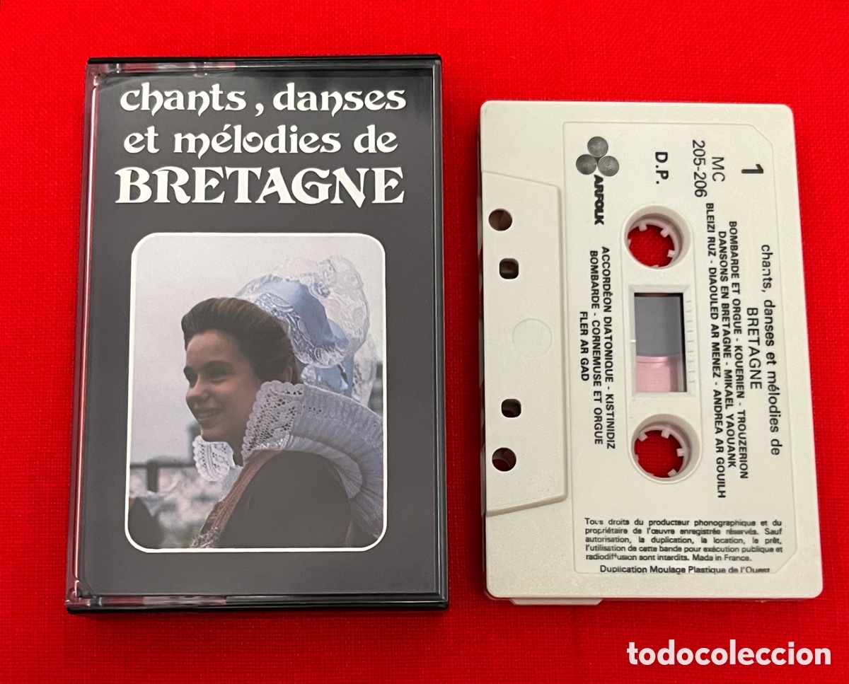 Casetes antiguos: Cassette - Chants, Danses Et M&eacute;lodies De Bretagne