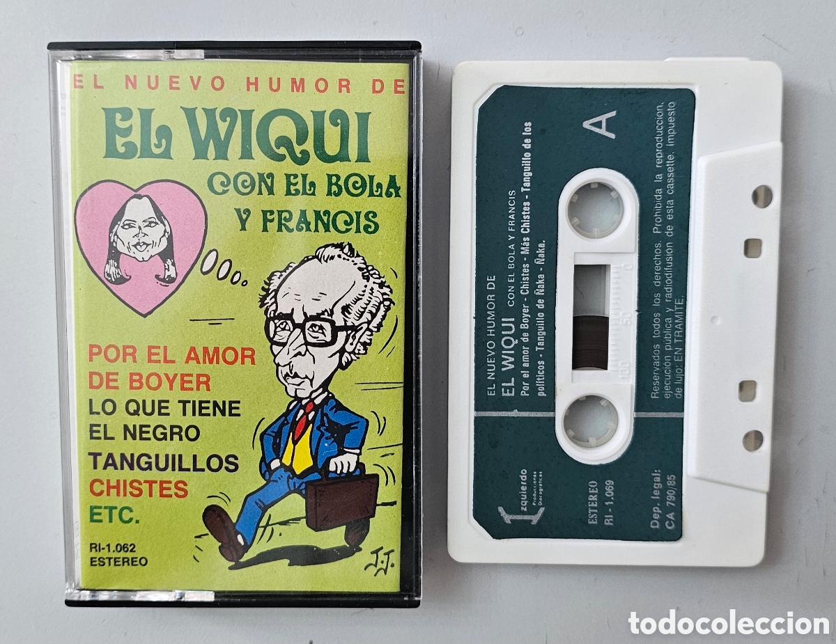 Casetes antiguos: CASSETTE EL WIQUI CON EL BOLA Y FRANCIS - El nuevo humor de (Espa&ntilde;a Izquierdo 1985) CHISTES RAREZA