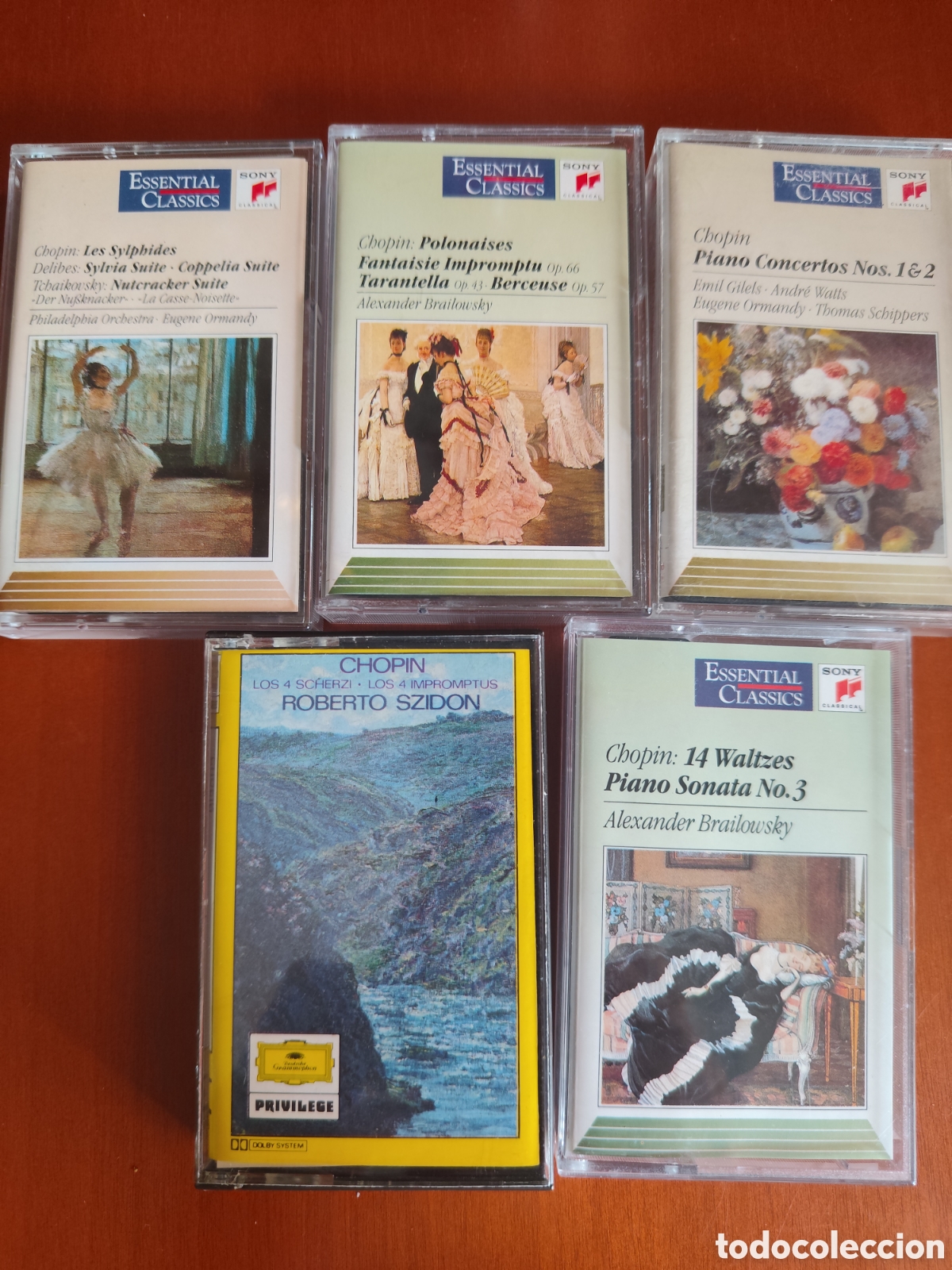 Casetes antiguos: Lote 5 casettes Chopin