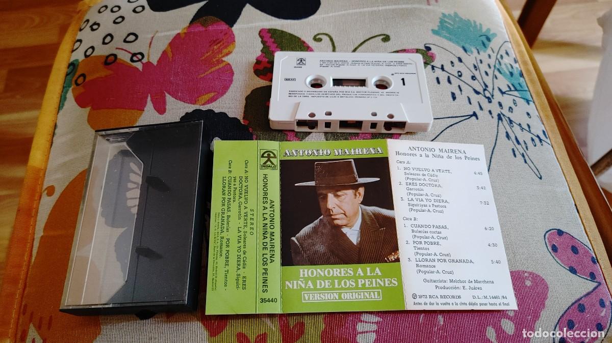 Casetes antiguos: ANTONIO MAIRENA-CASETE HONORES A LA NI&Ntilde;A DE LOS PEINES
