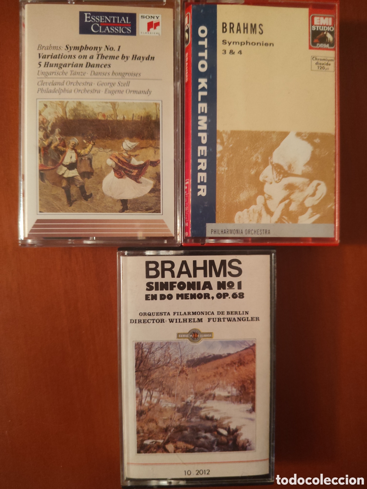 Casetes antiguos: Lote 3 casetes Brahms