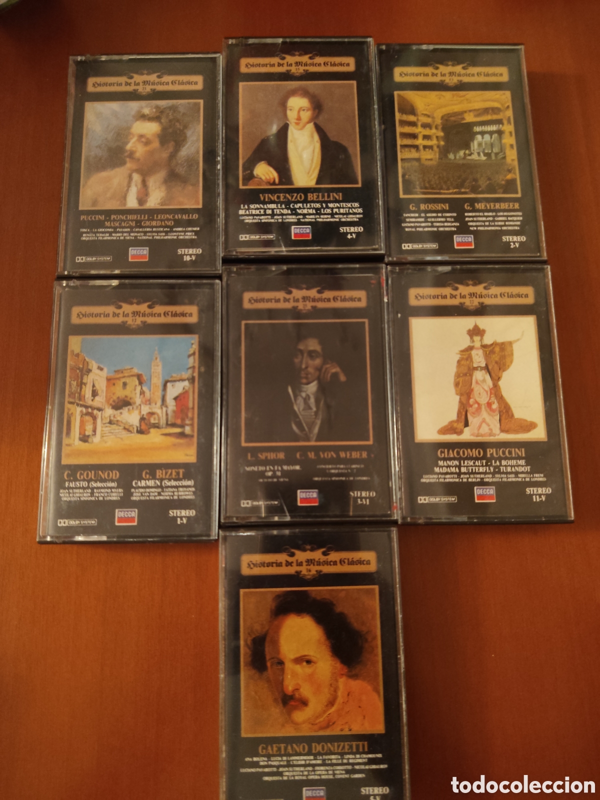 Casetes antiguos: Lote 7 casettes m&uacute;sica cl&aacute;sica