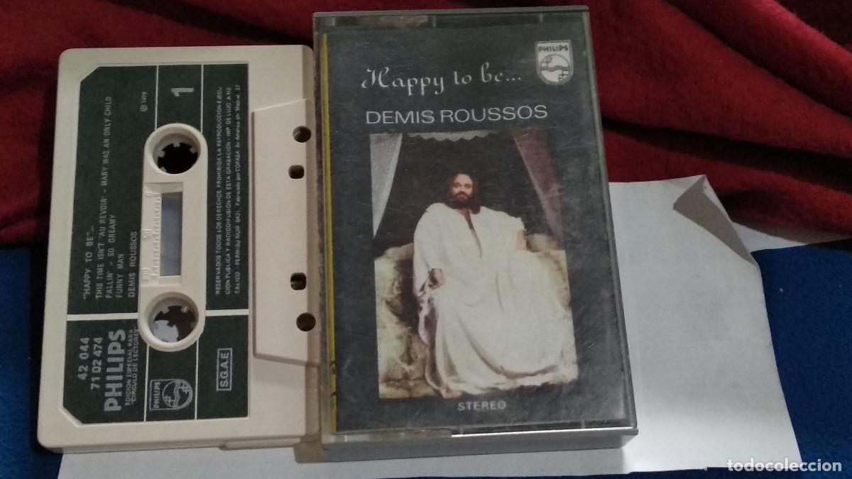 Casetes antiguos: Demis Roussos &ndash; Happy To Be... - 1976 Philips CASETE CINTA CASSETTE