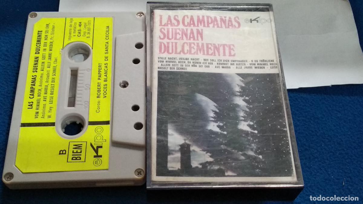 Casetes antiguos: Las Campanas Suenan Dulcemente / VOCES BLANCAS DE SANTA CECILIA - 1971 EKIPO CASETE CINTA CASSETTE
