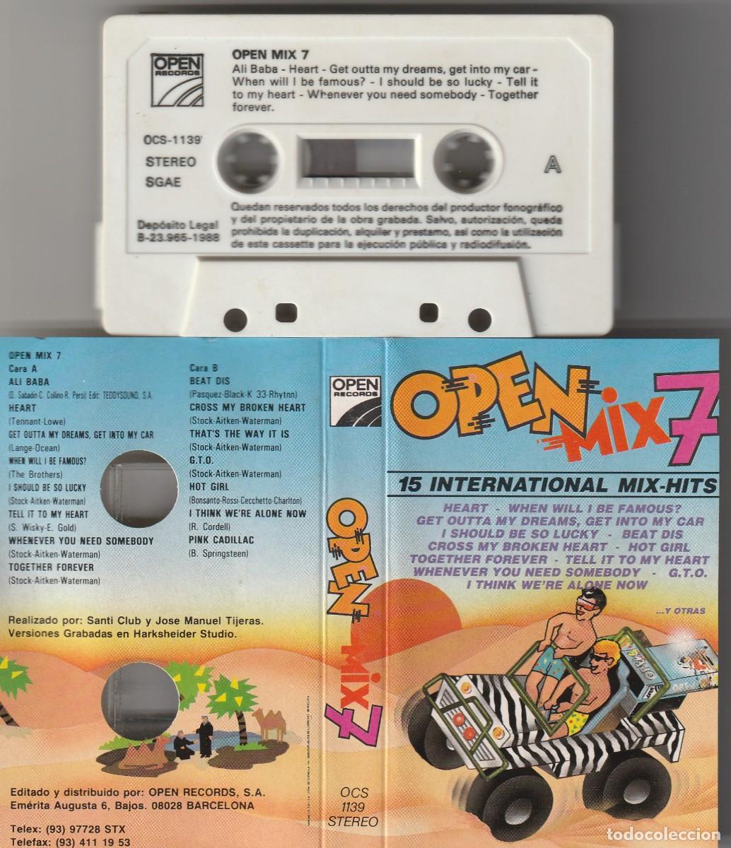 Casetes antiguos: OPEN MIX 7 (CASSETTE OPEN 1988 ESPA&Ntilde;A)