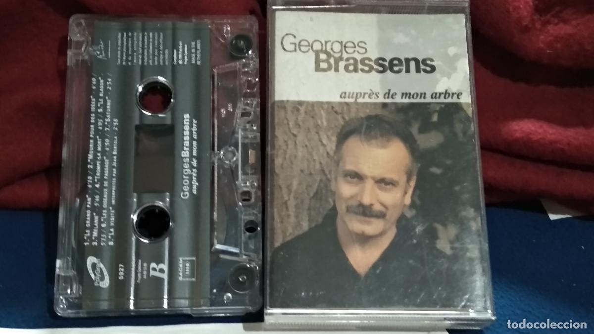 Casetes antiguos: Georges Brassens &ndash; Aupr&egrave;s De Mon Arbre - 1994 POLYGRAM CASETE CINTA CASSETTE CANCON FRANCESA