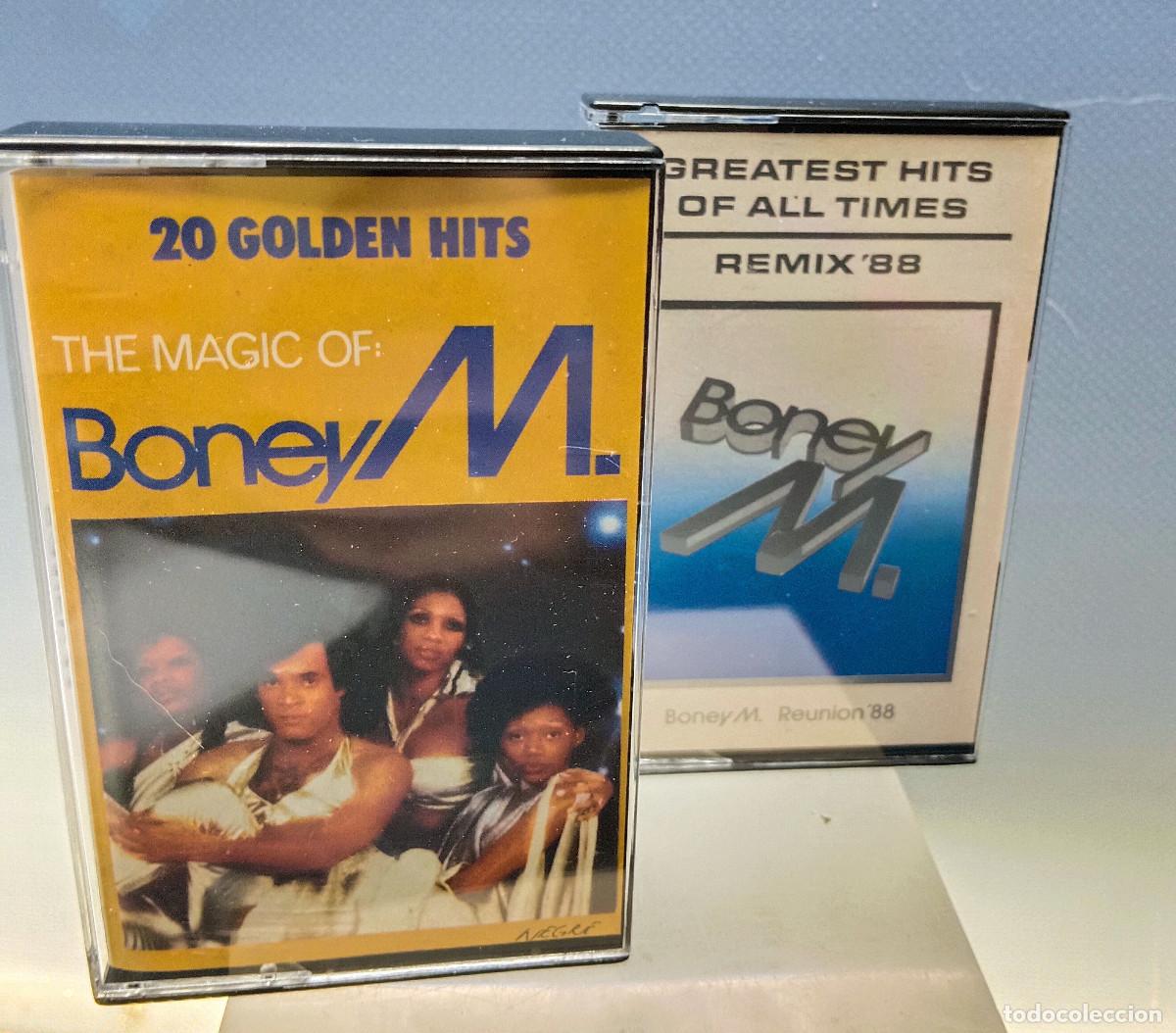 Casetes antiguos: 2 cintas de casete de Boney M, Grandes &Eacute;xitos.