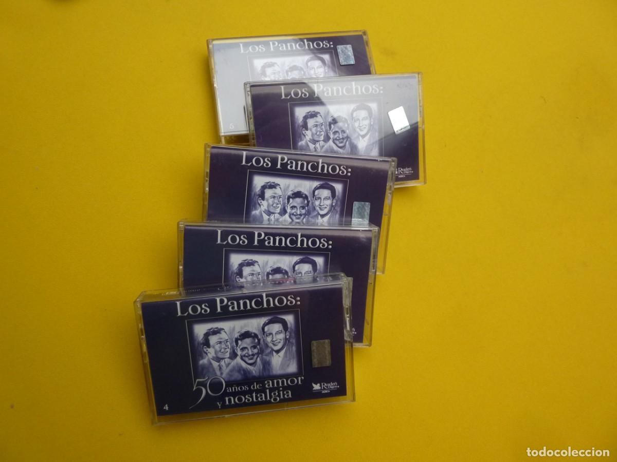 Casetes antiguos: 5 CASSETTE LOS PANCHOS - 50 A&ntilde;os De Amor Y Nostalgia - Edicion MEXICANA - Reader's Digest