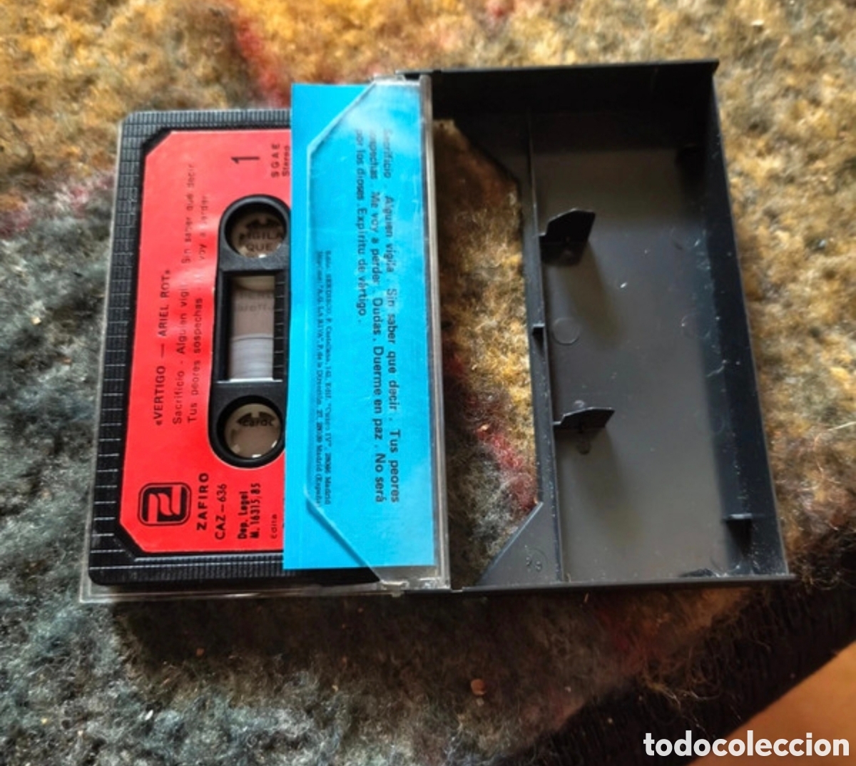 Casetes antiguos: Ariel Rot: V&eacute;rtigo cassete 1985 - Foto 2