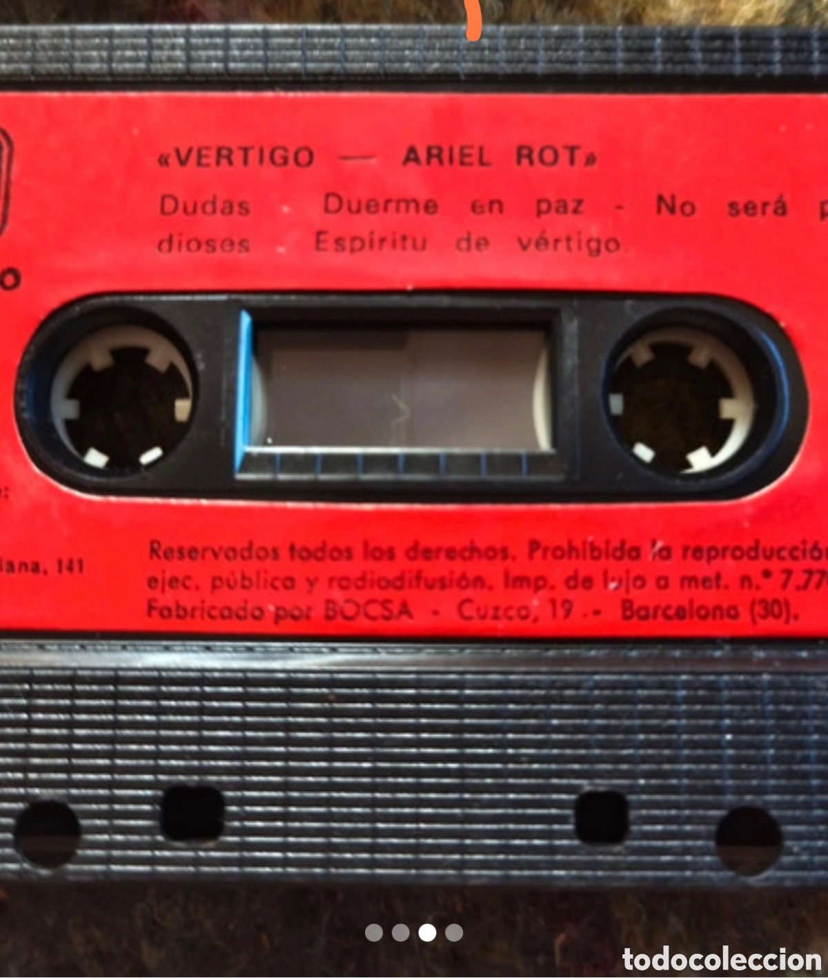 Casetes antiguos: Ariel Rot: V&eacute;rtigo cassete 1985 - Foto 4