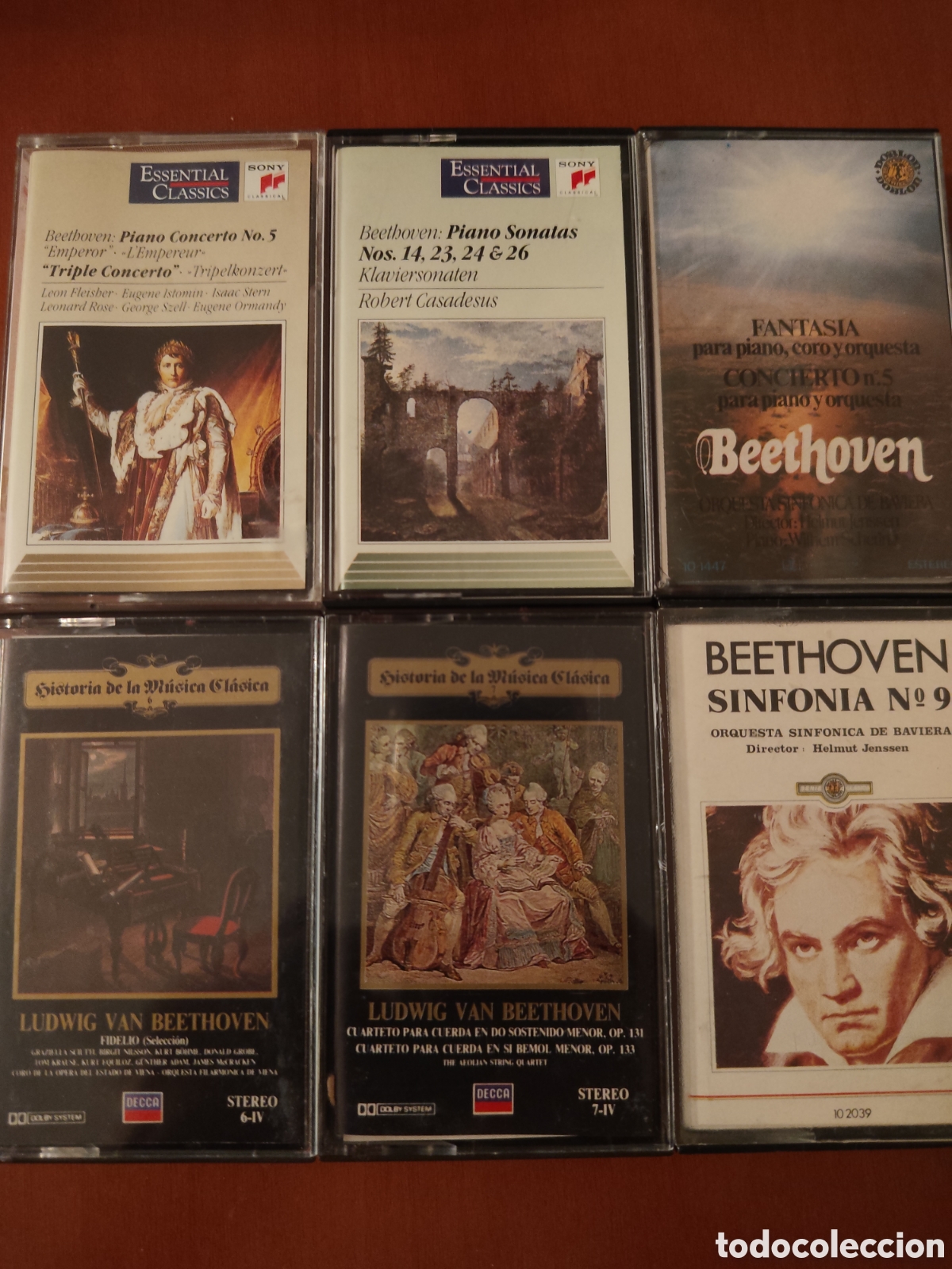 Casetes antiguos: Lote 6 casetes Beethoven