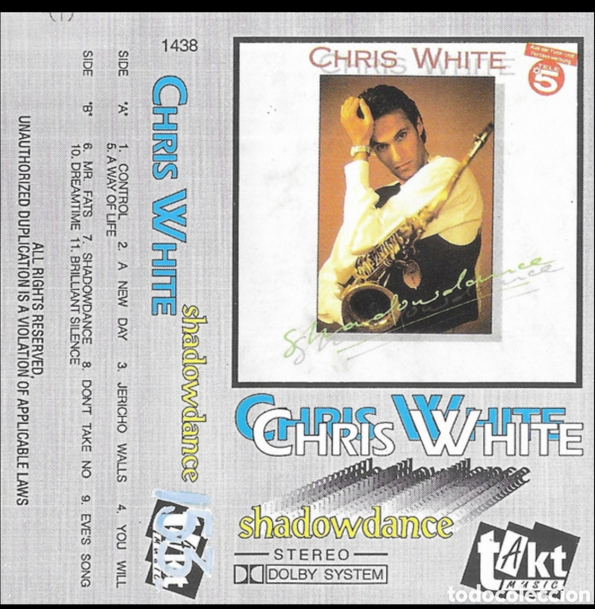 Casetes antiguos: Chris White: Shadowdance - Foto 1