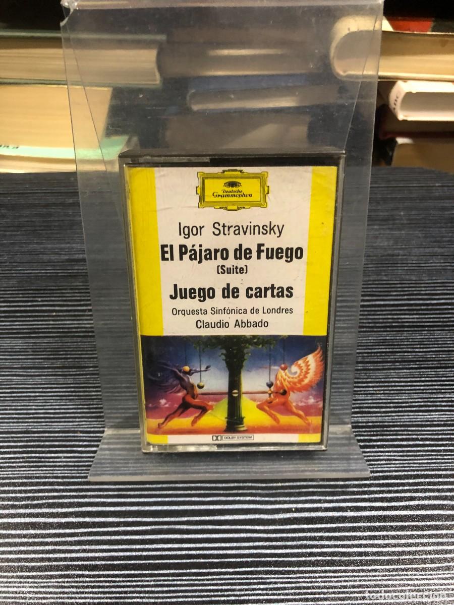 Casetes antiguos: El P&aacute;jaro de Fuego (Suite) / Juego de cartas Igor Stravinsky / Claudio Abbado, Orquesta Sinf&oacute;nica de