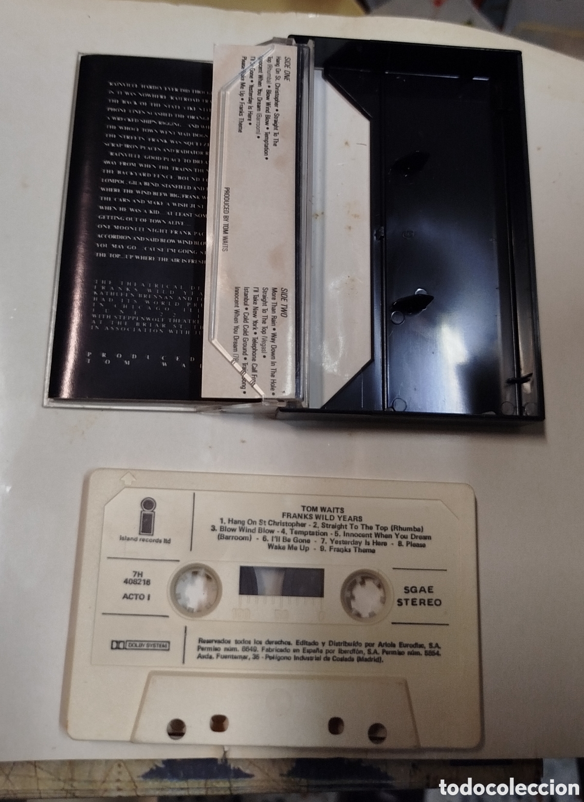 Casetes antiguos: Tom Waits - Franks Wild Years. CASSETTE - Foto 2