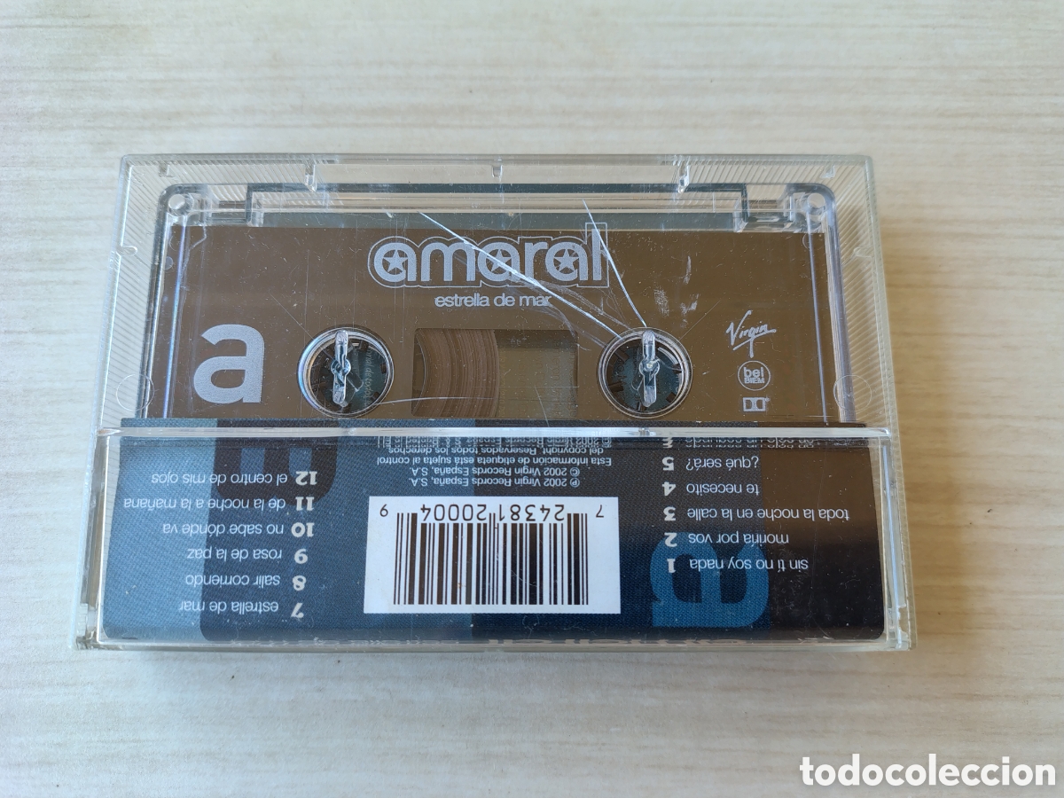 Casetes antiguos: AMARAL Estrella de mar ( 2002 VIRGIN SP ) - Foto 4