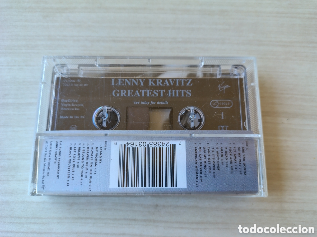 Casetes antiguos: LENNY KRAVITZ Greatest Hits ( 2000 VIRGIN EU ) - Foto 5