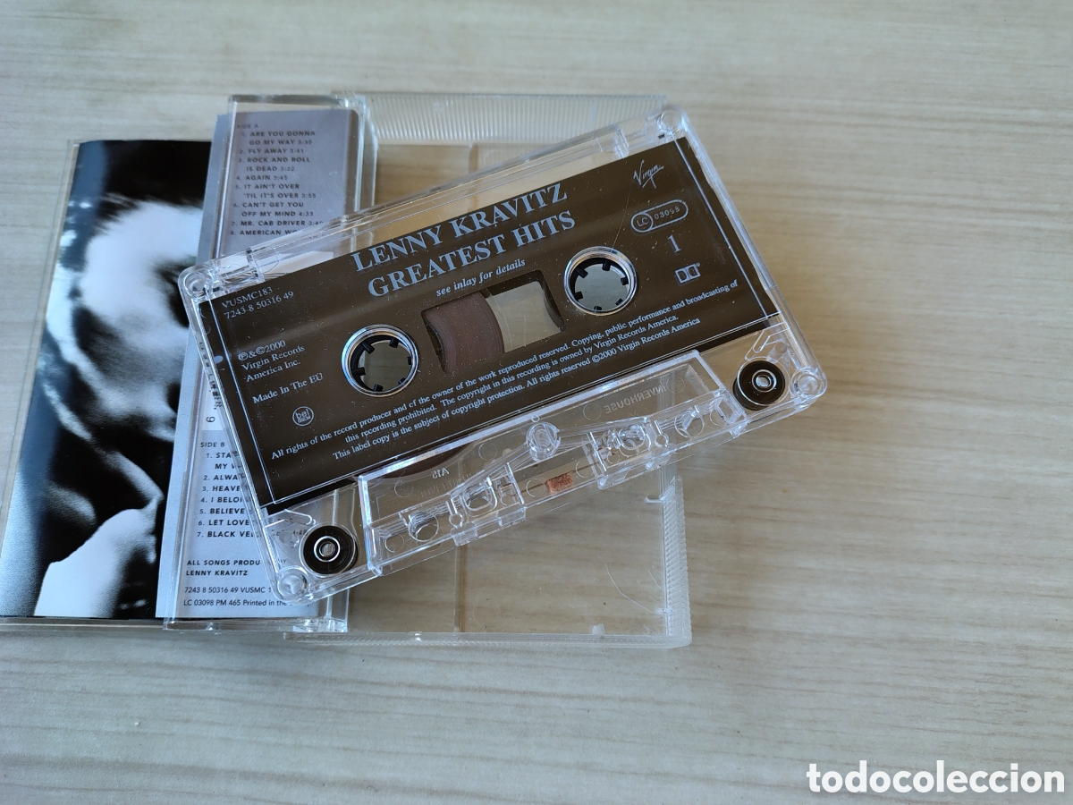 Casetes antiguos: LENNY KRAVITZ Greatest Hits ( 2000 VIRGIN EU ) - Foto 6