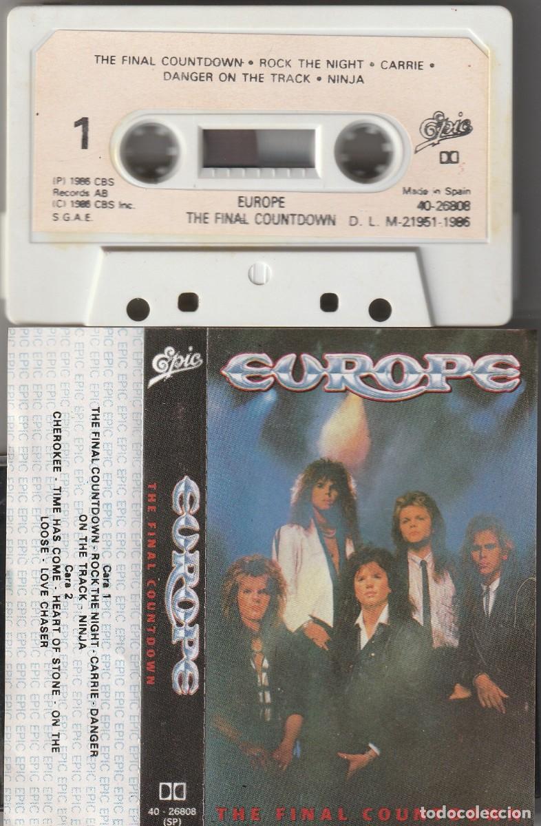 Cassettes Anciennes: EUROPE - THE FINAL COUNTDOWN (CASSETTE EPIC 1986 ESPA&Ntilde;A) PROBADA