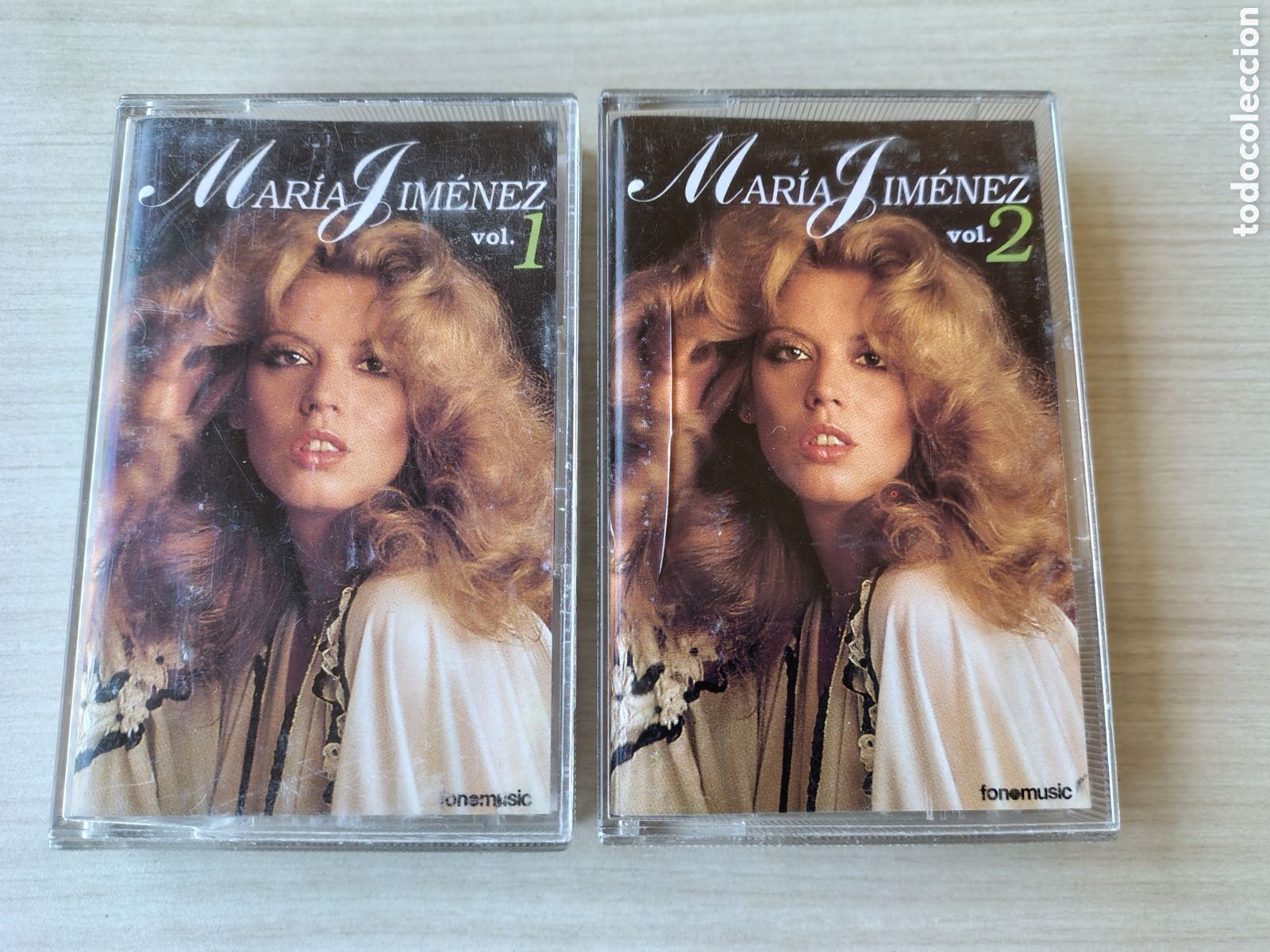 Casetes antiguos: MAR&Iacute;A JIM&Eacute;NEZ 1 y 2 ( 2000 FONOMUSIC SP ) 40 CANCIONES
