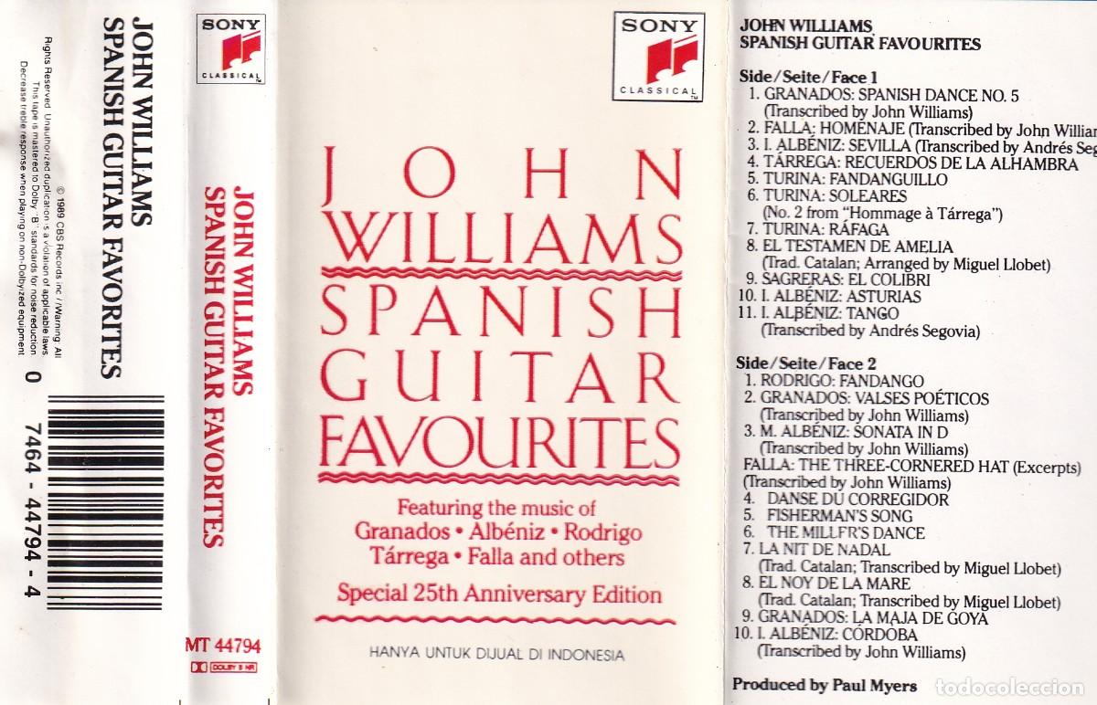 Casetes antiguos: John Williams - Spanish guitar favourites