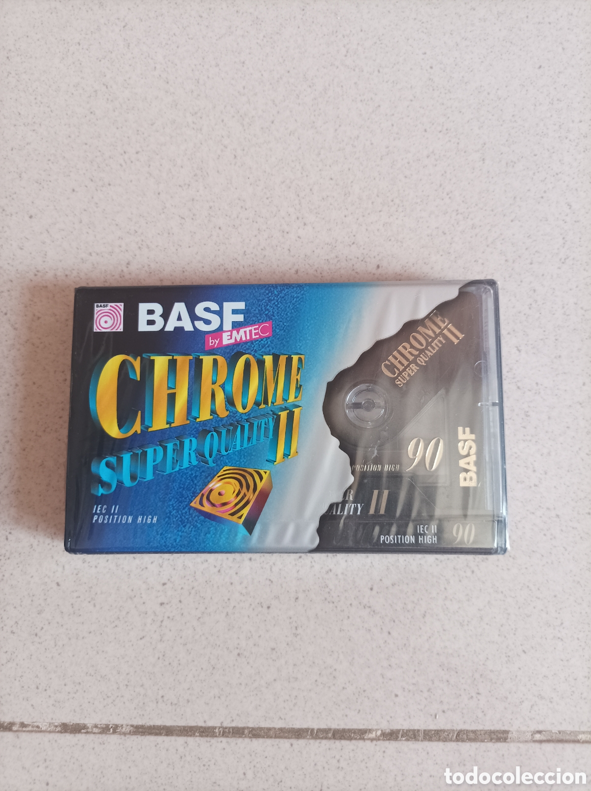 Casetes antiguos: Cinta Cassette Virgen Precintada BASF Chrome Super Quality II 90 Cromo