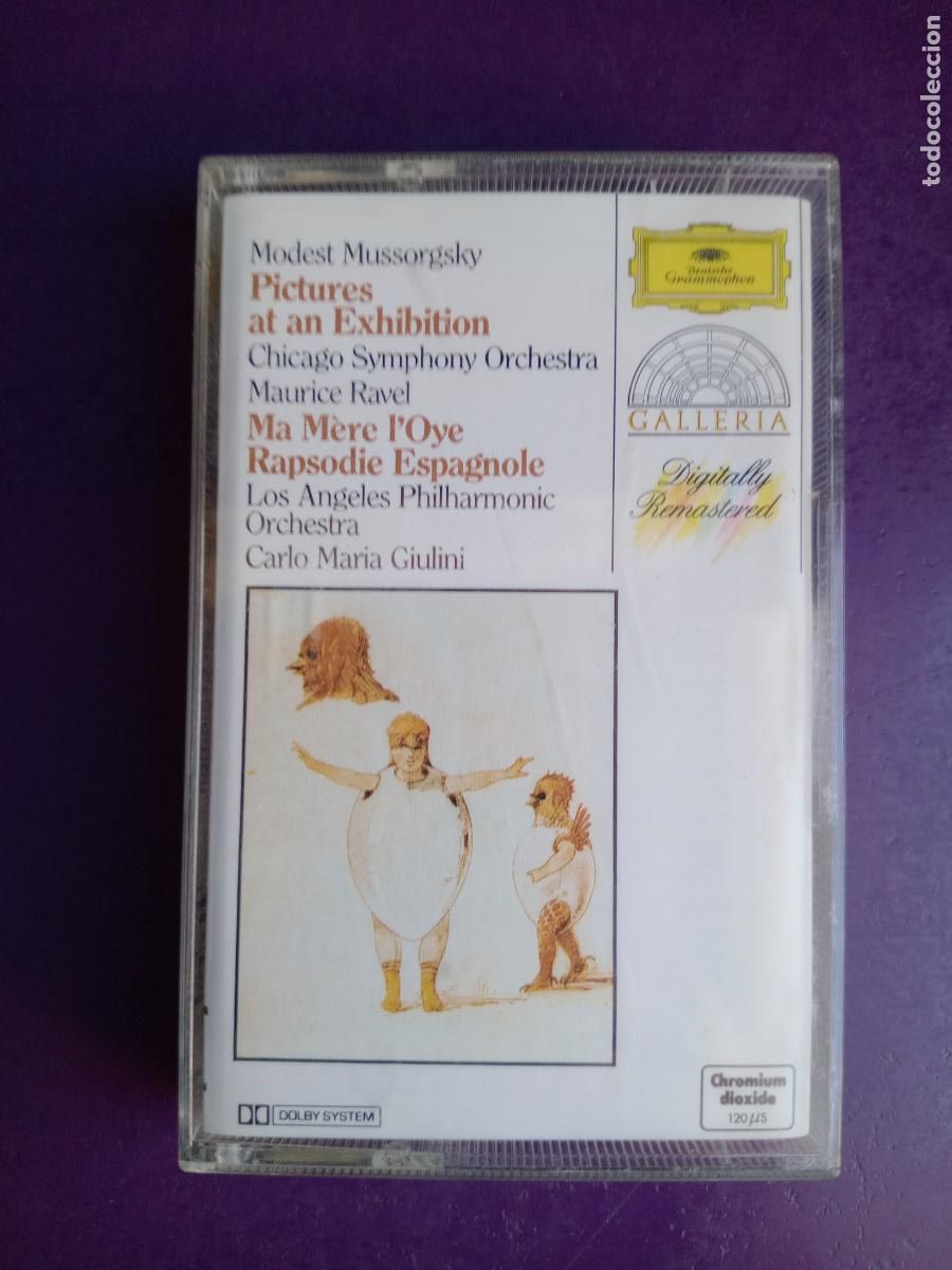 Casetes antiguos: MUSSORGSKY - PICTURES AT AN EXHIBITION / MAURICE RAVEL - RAPSODIA ESPA&Ntilde;OLA - CASETE DEUTSCHE