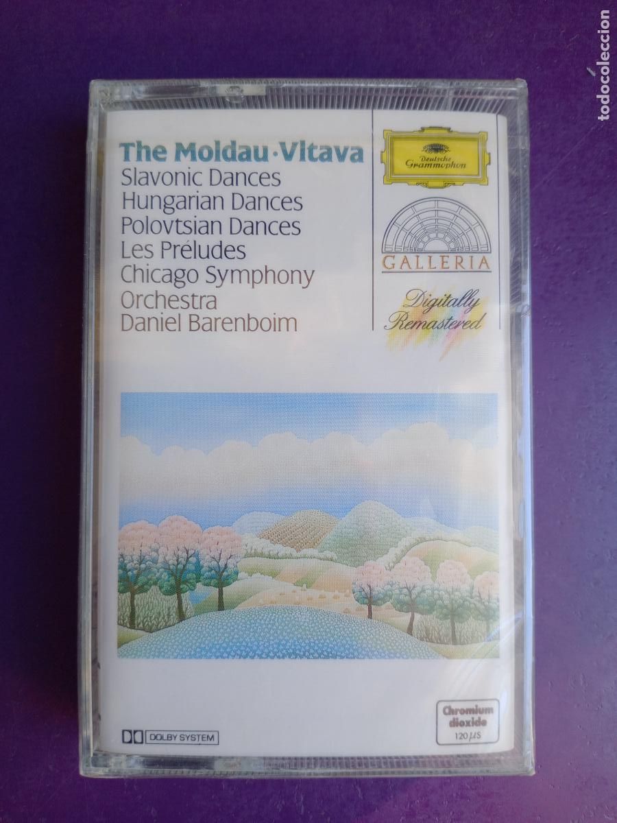Casetes antiguos: SMETANA, DVORAK, BRAHMS, BORODIN, LISZT - DIE MOLDAU - BARENBOIM - CASETE DEUTSCHE CROMO PRECINTADA