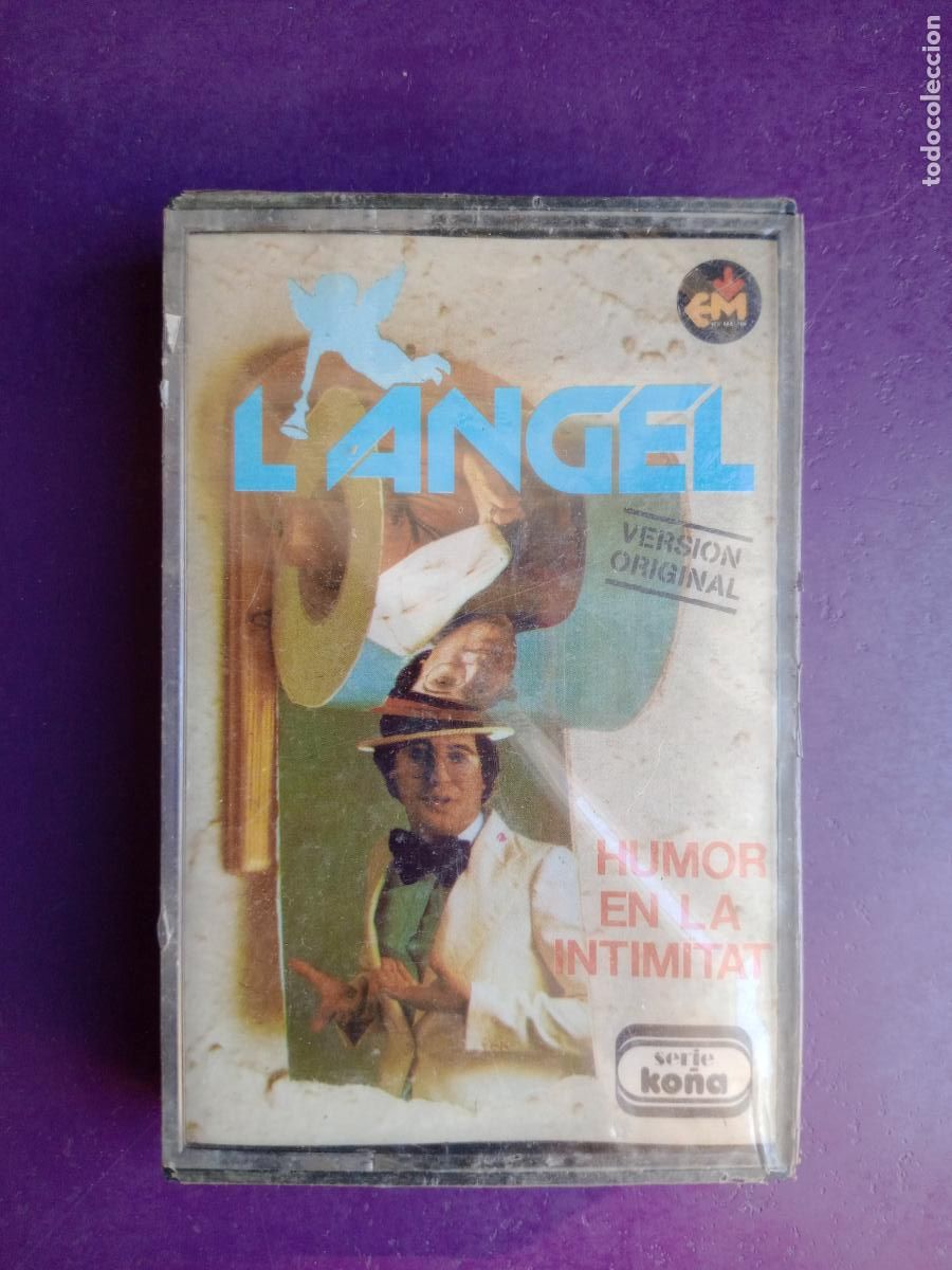 Casetes antiguos: L'ANGEL - HUMOR EN LA INTIMITAT - CASETE EM KO&Ntilde;A - CHISTES EN CATALAN - PRECINTADO