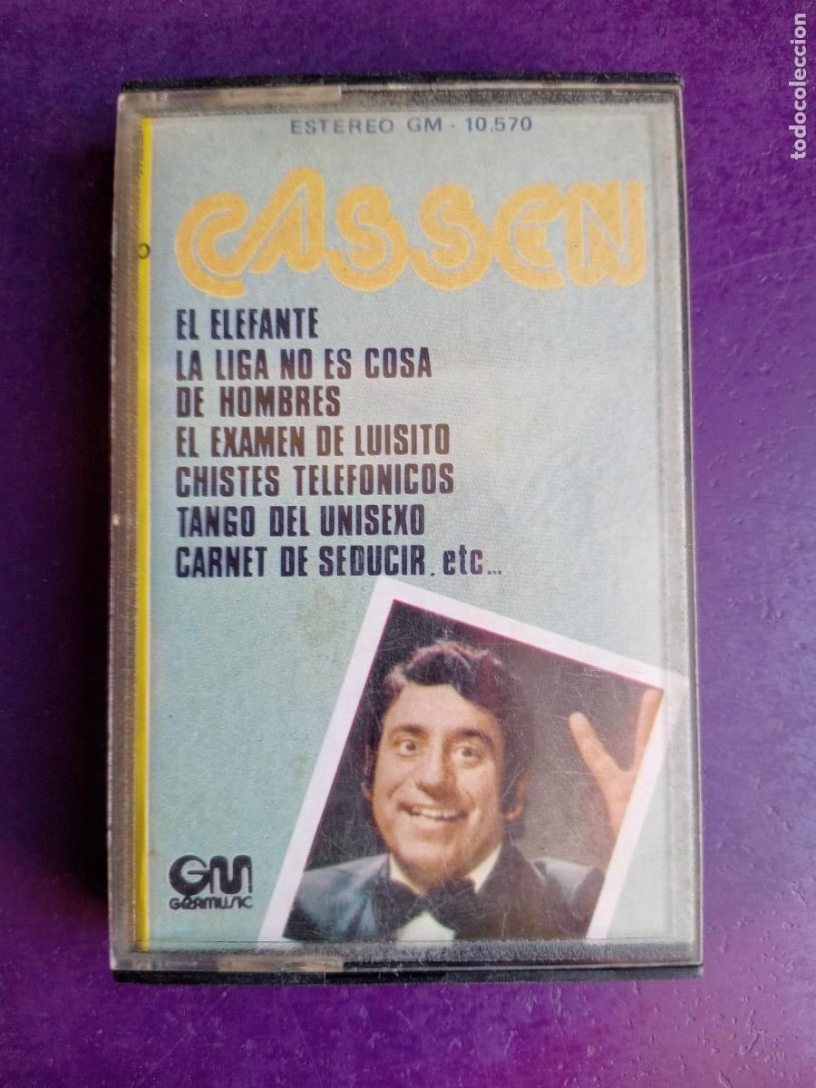 Casetes antiguos: CASSEN - HUMOR CHISTES - CASETE GRAMUSIC 1977 - LA LIGA NO ES COSA DE HOMBRES, CARNET DE SEDUCIR