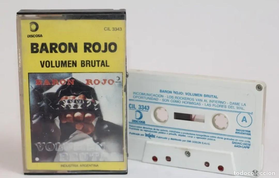 Casetes antiguos: Cassette Bar&oacute;n Rojo Volumen Brutal 1982 ind argentina