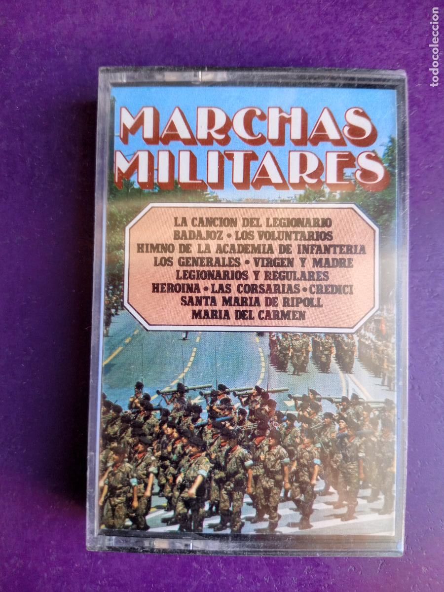 Casetes antiguos: MARCHAS MILITARES - CASETE DISCOBAL PRECITADA - CANCION DEL LEGIONARIO, HIMNO ACADEMIA INFANTERIA,