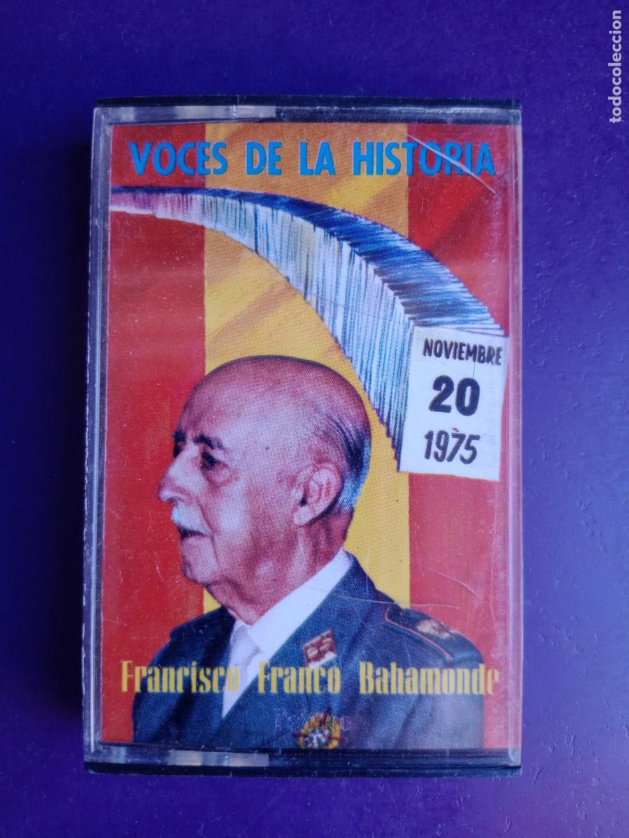 Casetes antiguos: VOCES DE LA HISTORIA - FRANCISCO FRANCO - CASETE IS 1980 - DISCURSOS POLITICOS Y TESTAMENTO